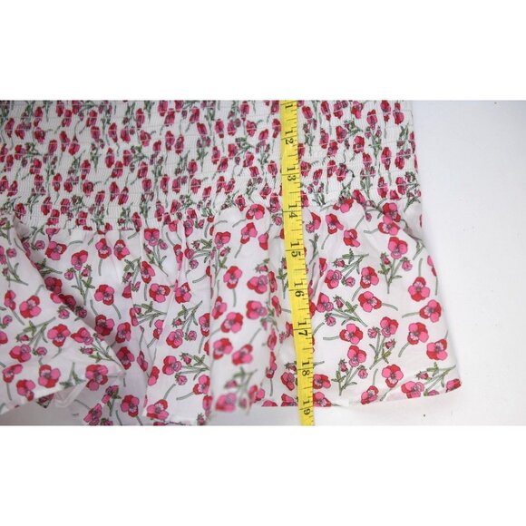 J. Crew Liberty Fabric Smocked Tank Top Small Floral Pattern Size M - Picture 13 of 14
